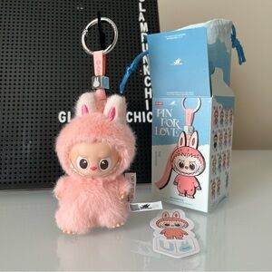 NIB Pop Mart Labubu The Monsters Pin For Love - Pink U